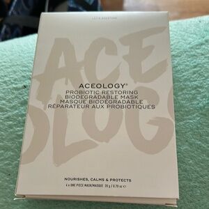 Cream Skincare Mask with White and Cream Tones